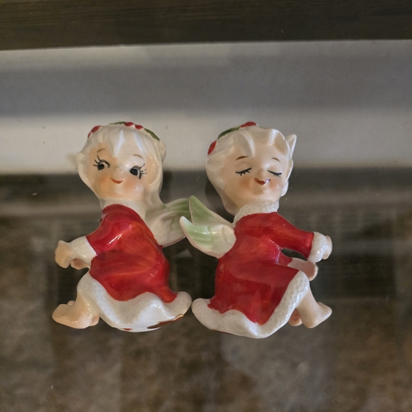 Vintage Lefton Japan Pixie Girl Angel Candle Stick decor. - Picture 9 of 10